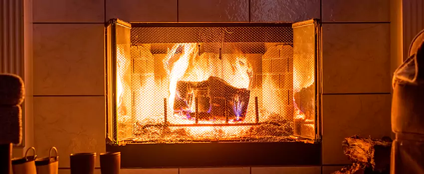 Mendota Hearth Landscape Fireplace Installation in Ellicott City, Maryland