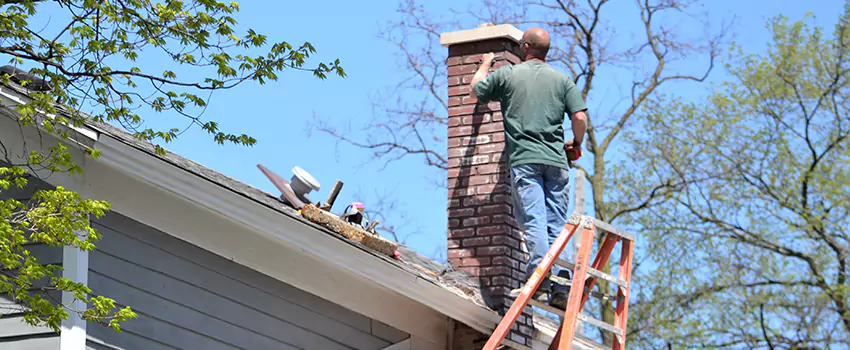 Vinyl and PVC Chimney Flashing Installation in Ellicott City, MD
