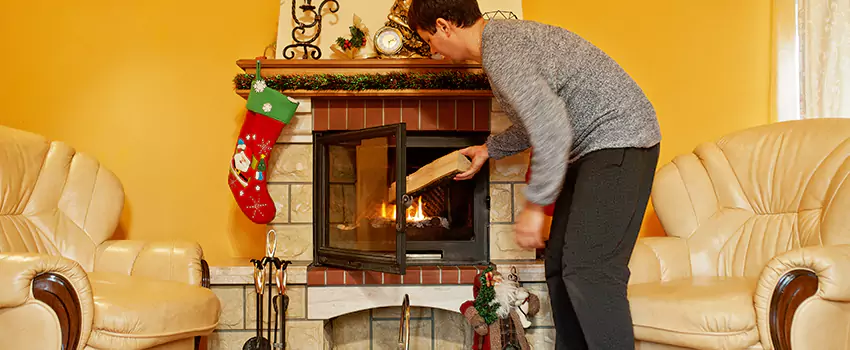 Rusted Metal Fireplace Restoration in Ellicott City, Maryland