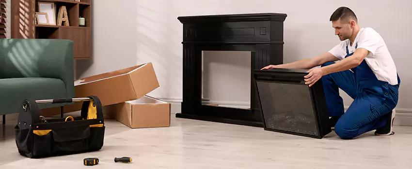 Old Rusted Metal Fireplace Repair And Replacement in Ellicott City, MD