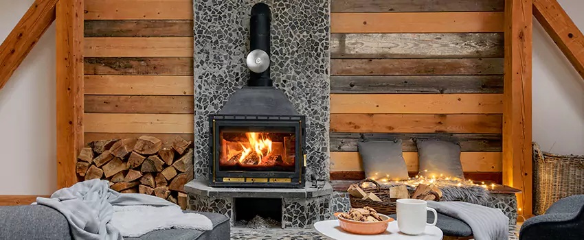 Thelin Hearth Products Direct Vent Gas Stove Fireplace Inspection in Ellicott City, Maryland